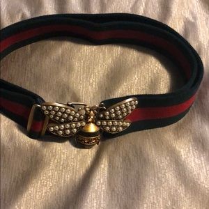 Gucci Web Bee Belt